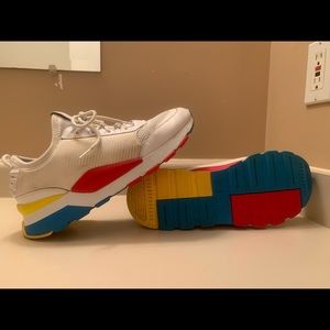 Puma RS-0 Running System shoes size US 10.5 Mens white/multicolour